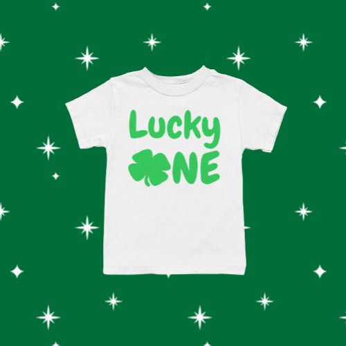 Lucky One St Patricks Day 1st Birthday Baby T_Shirt