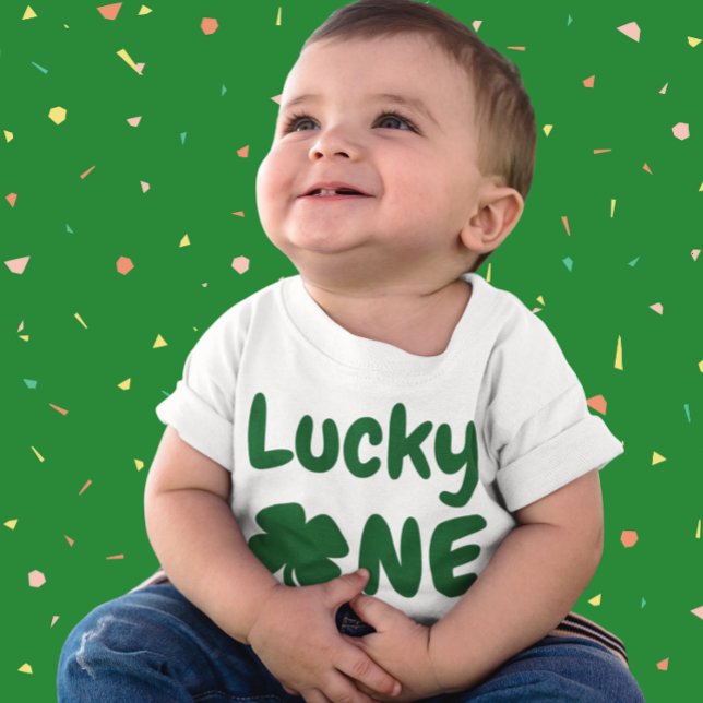 Lucky One St Patrick's Day 1st Birthday Baby T-Shirt (Creator Uploaded)