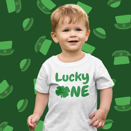 Lucky One St Patricks Day 1st Birthday Baby T_Shirt