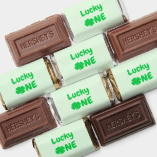 Lucky One St Patrick's Day 1st Birthday Hershey's Miniatures