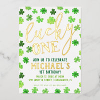 Lucky One | St. Patrick's Day 1st Birthday Invitat