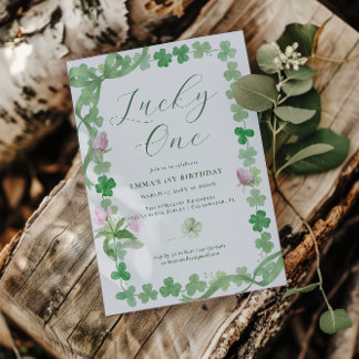 Lucky One | St. Patrick's Day 1st Birthday Invitation