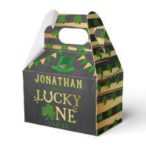 Lucky One St. Patrick's Day 1st Birthday Party Favor Boxes