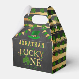 Lucky One St. Patrick&#39;s Day 1st Birthday Party Favor Boxes