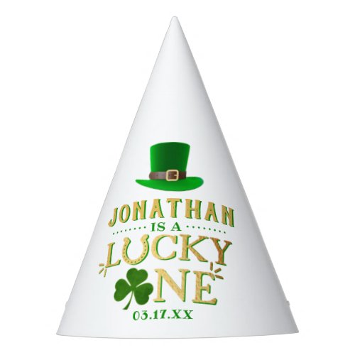 Lucky One St Patricks Day 1st Birthday Party Hat