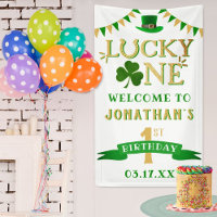 Lucky One St. Patrick's Day 1st Birthday Welcome 