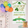 Lucky One St. Patrick's Day 1st Birthday Welcome  Banner
