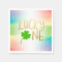 Lucky One St. Patricks Day Birthday Paper