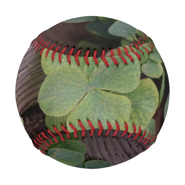 Lucky or Determined? Saint Patricks Day Shamrocks Baseball (Front)