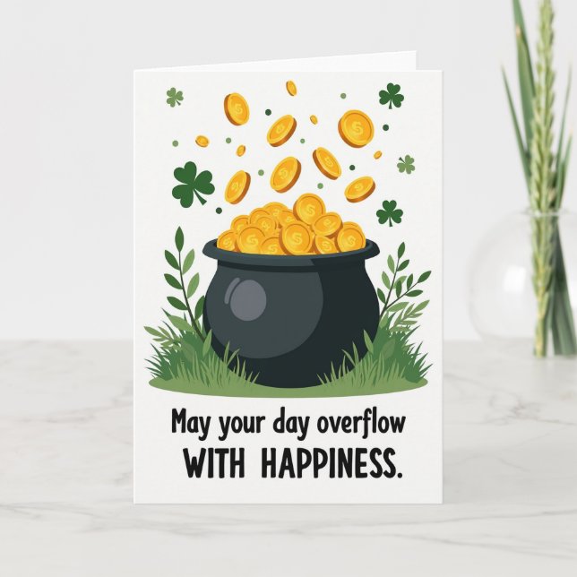 Lucky Overflowing Fortune Card (Front)