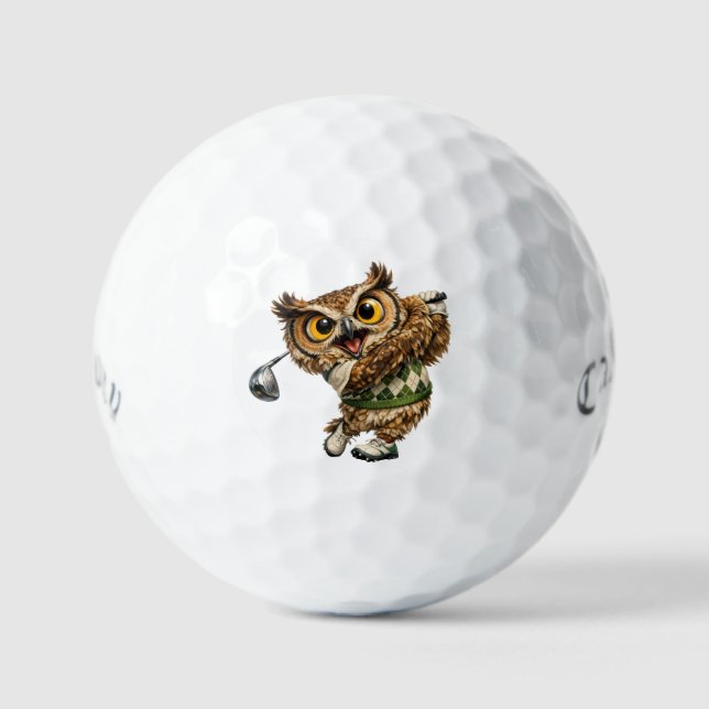 Lucky Owl Callaway Supersoft Golf Balls (Front)