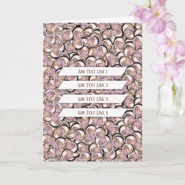 Lucky Pennies Card (Orchid)