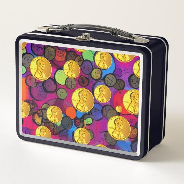 Lucky Pennies Metal Lunch Box (Front)
