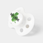 Lucky personalized Irish shamrock Pacifier (Front Right)