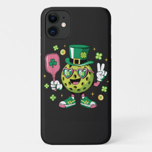 Lucky Pickleball Hat Irish Shamrock iPhone 11 Case