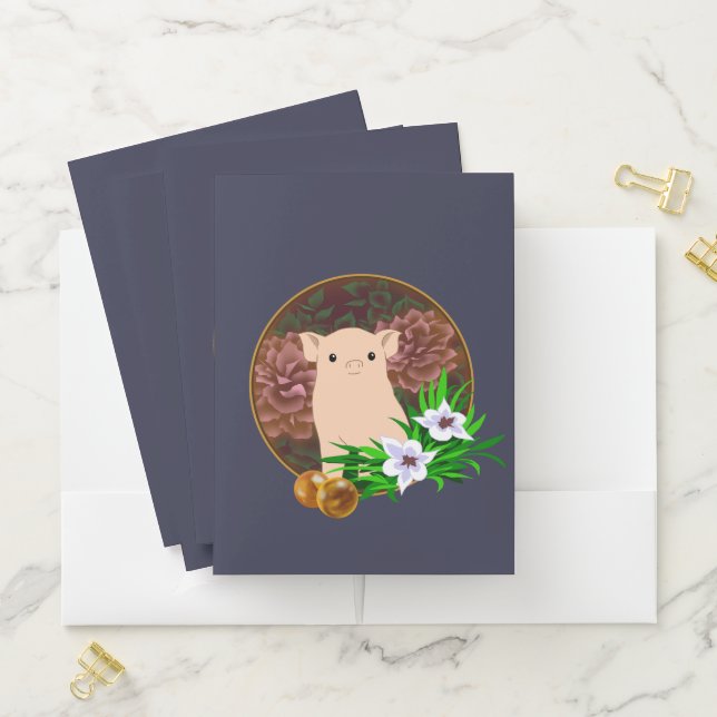 Lucky Pig Pocket Folder (In Situ)