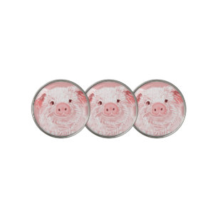 Lucky piglet GolfballMarker Golf Ball Marker