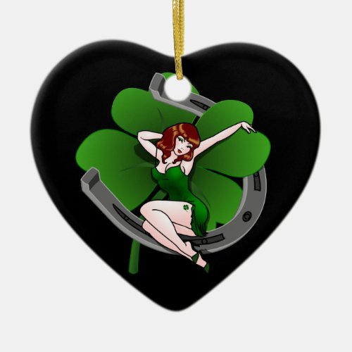 Lucky Pin Up Girl Decoration Retro Pinup Gift