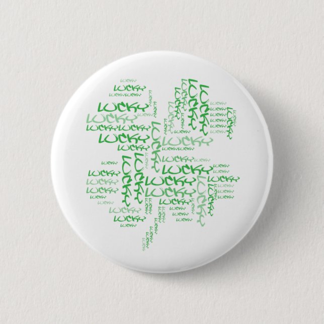Lucky Pinback Button (Front)