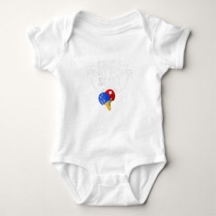 Lucky Ping Pong Funny For Table Tennis Players Baby Bodysuit