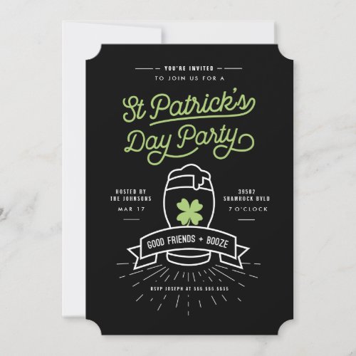 Lucky Pint Invitation