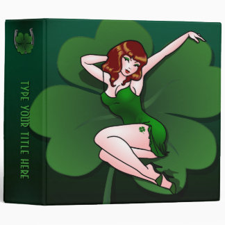 Lucky Pinup Girl Binder Personalized Lucky Binder
