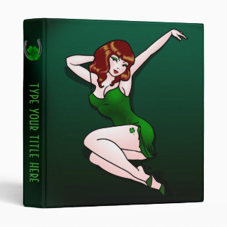 Lucky Pinup Girl Binder Personalized Lucky Binder