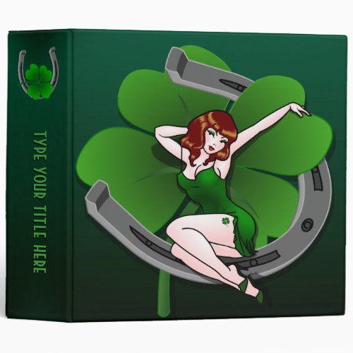 Lucky Pinup Girl Binder Personalized Lucky Binder