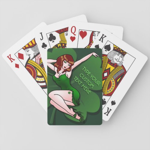 Lucky Playing Cards Lady Luck Personalized Cards