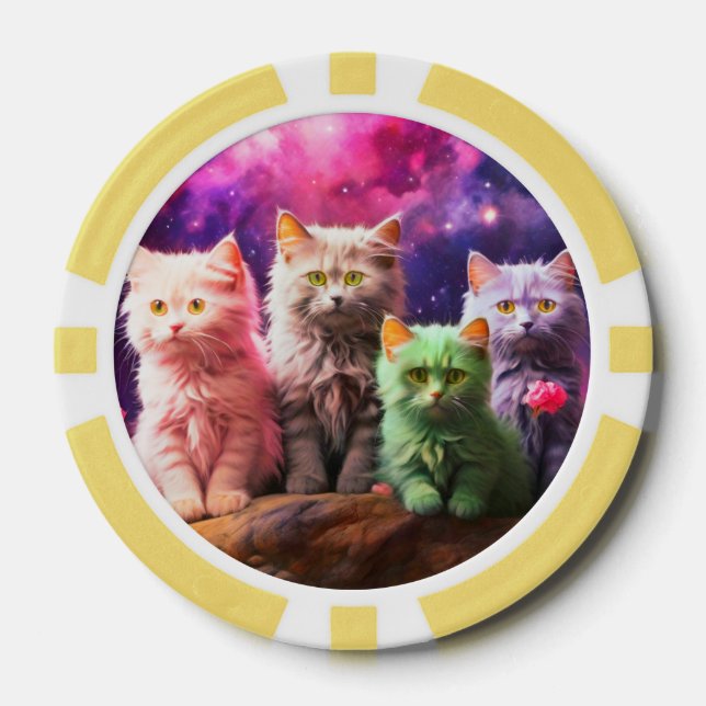 Lucky Pocker Chips for Cat Lovers (Front)