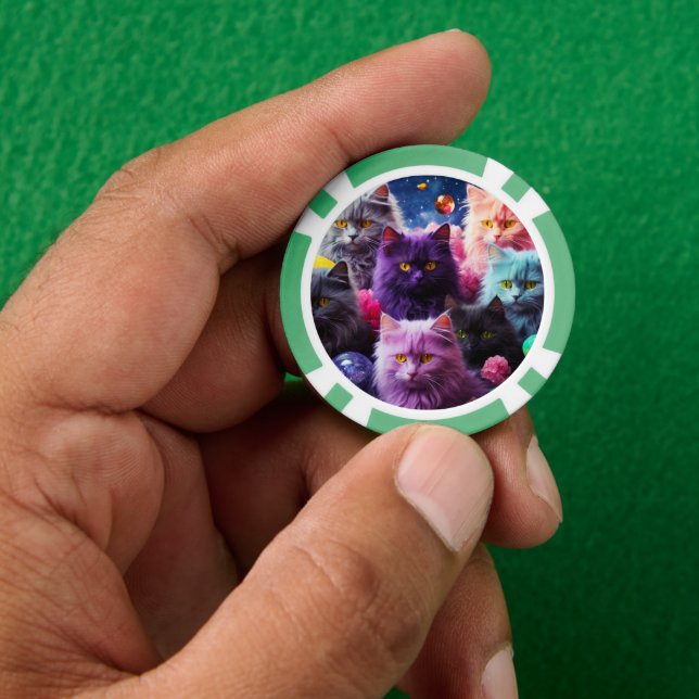 Lucky Pocker Chips for Cat Lovers (Hand)