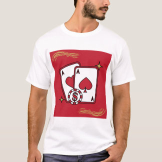 Lucky Poker Aces Casino Men's T-Shirt