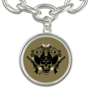 Lucky Poker Skull Bracelet