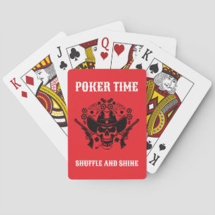Lucky Poker Skull Cards