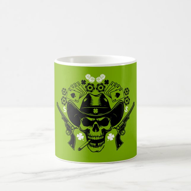 Lucky Poker Skull Color Morph Mug (Center)