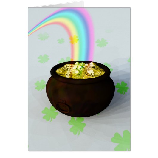 Lucky Pot of Gold Card (Front)