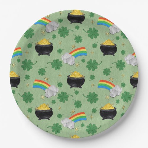 Lucky pots of gold   paper plates