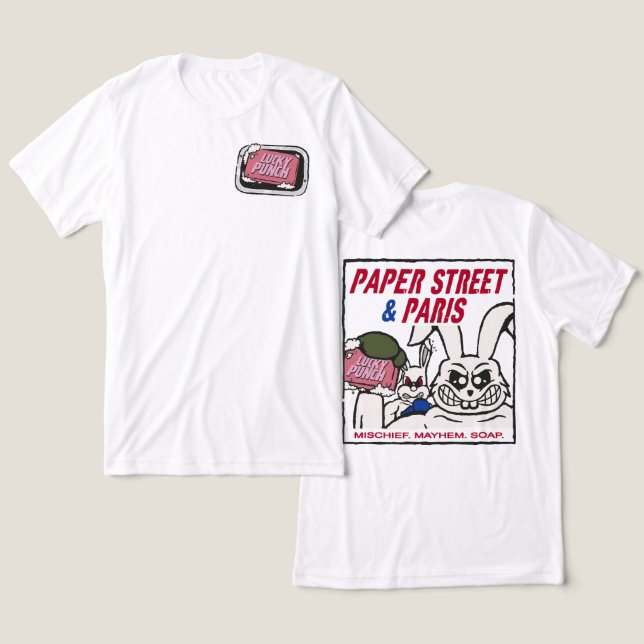 Lucky Punch Boxing Tri-Blend Shirt (Design Front & Back)