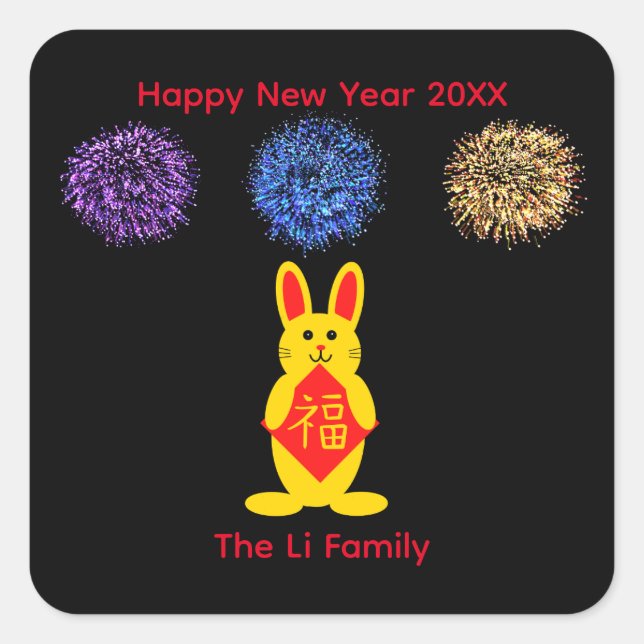 Lucky Rabbit #2-3 Stickers (Front)