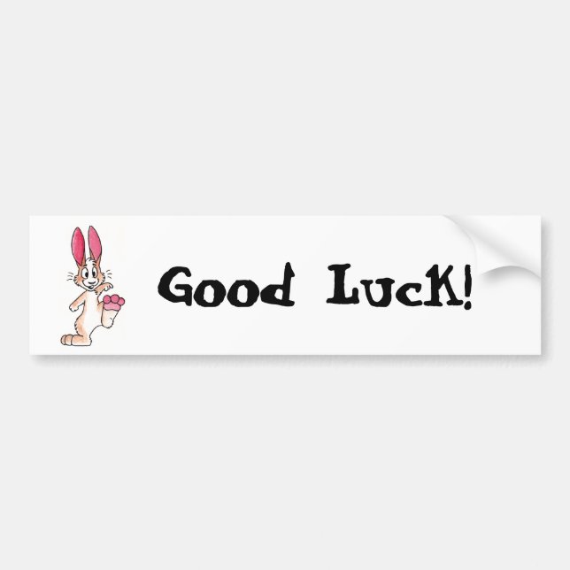 Lucky Rabbit Bumper Sticker (Front)