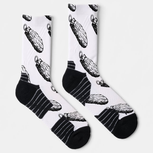 Lucky Rabbit's Foot Athletic Crew Socks (Right)