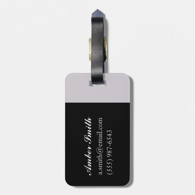 Lucky rabbits luggage tag (Back Vertical)