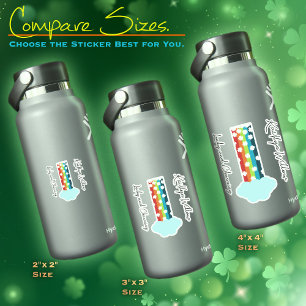 Lucky Rainbow with Name Sticker Sheet