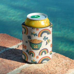 Lucky Rainbows Can Cooler