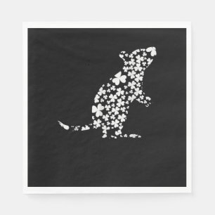Lucky Rat Shamrocks Irish St Patricks Cute Clover Napkins