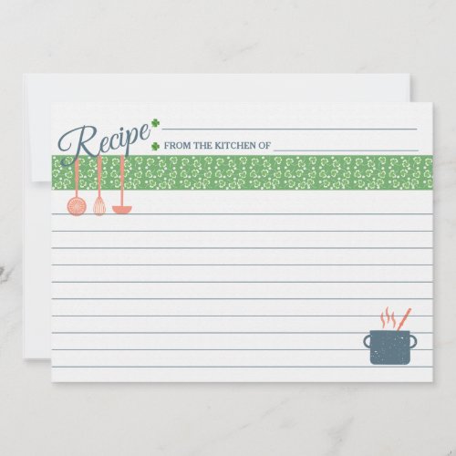 Lucky Recipe Card