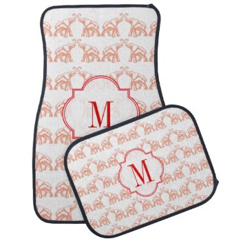 Lucky Red Diva Elephants Car Floor Mat by dawnfx at Zazzle
