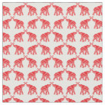 Lucky Red Elephant Fabric
