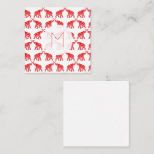 Lucky Red Elephant Note Card