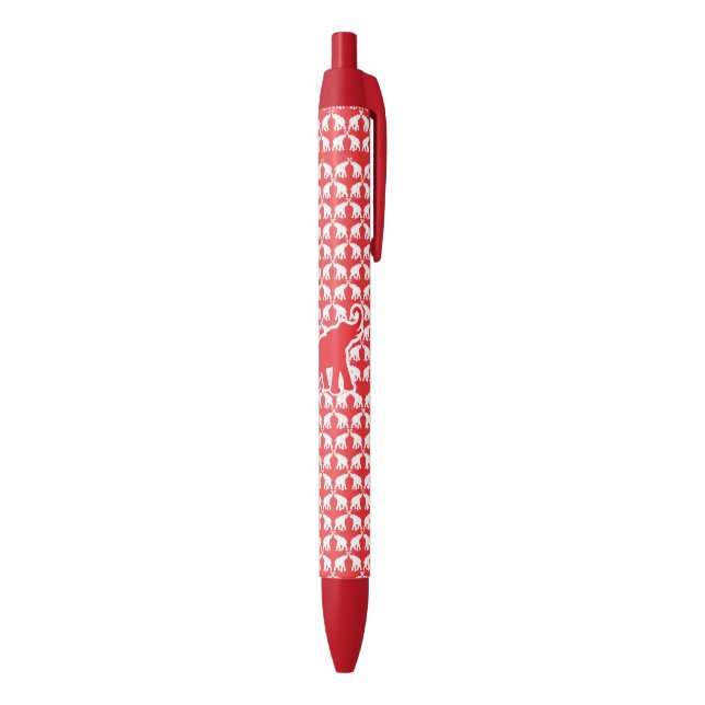 Lucky Red Elephant Pen (Bottom (Vertical))